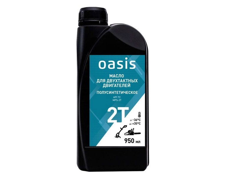 Масло для 2-тактных двигателей полусинтетическое Oasis MPS-2T