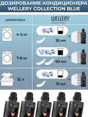Кондиционер для белья парфюмированный Wellery Collection Blue, белая роза и кокосовая вода