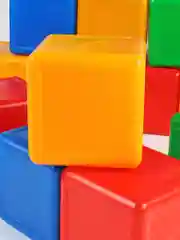 Кубики детские большие пластиковые 12 шт, 8 х 8 х 8 см