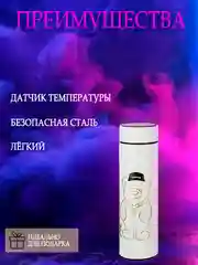 Термос с датчиком температуры, 0,5 литра