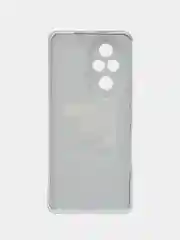 Тёмно-коричневый силиконовый чехол на Honor 200 Pro / Хонор 200 Про прозрачный, с принтом, защита камеры