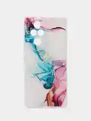 Ледяной силиконовый чехол на Honor 200 Pro / Хонор 200 Про прозрачный, с принтом, защита камеры
