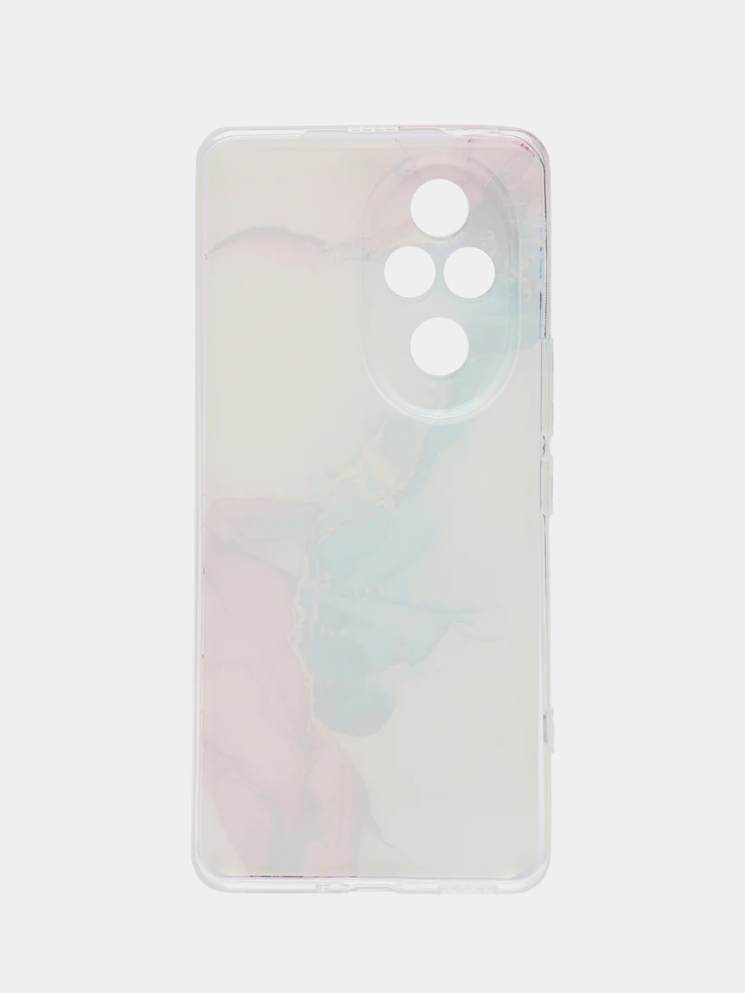 Ледяной силиконовый чехол на Honor 200 Pro / Хонор 200 Про прозрачный, с принтом, защита камеры