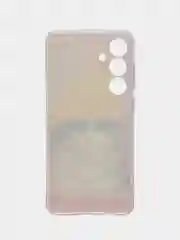 Желтый чехол на Samsung Galaxy S24 FE 5G / Самсунг S24 FE прозрачный, с принтом, защита камеры