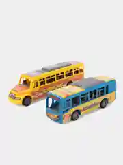Набор игрушечных автобусов "SchoolBus", 2 шт, инерционный