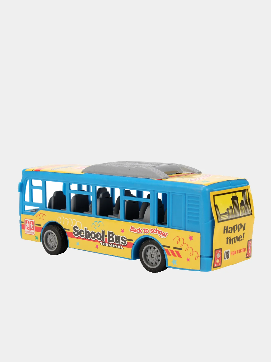 Набор игрушечных автобусов "SchoolBus", 2 шт, инерционный