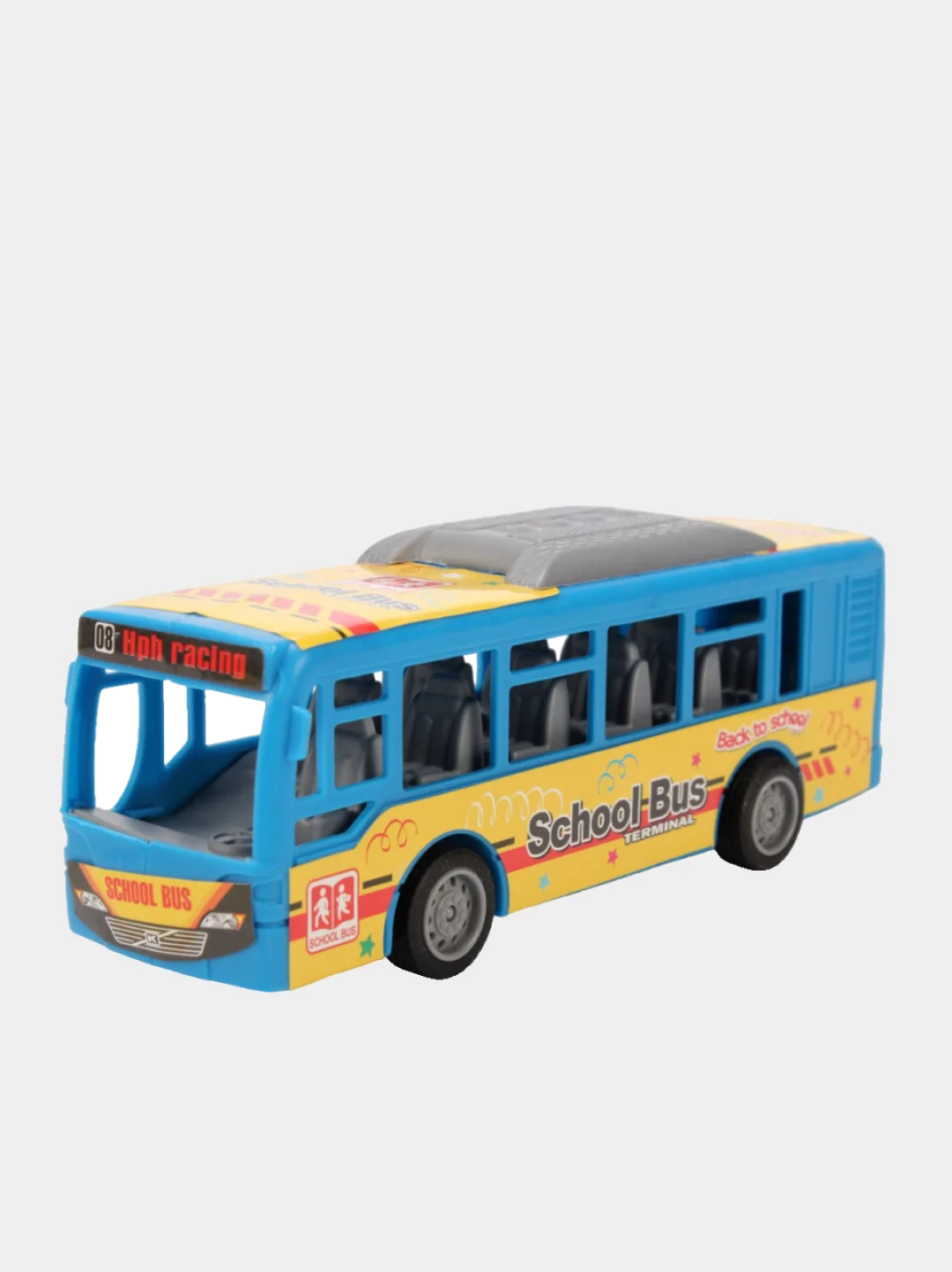 Набор игрушечных автобусов "SchoolBus", 2 шт, инерционный