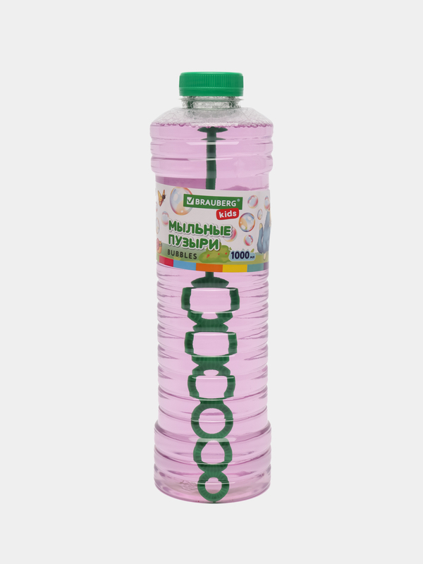 Мыльные пузыри Brauberg Kids, раствор детские 1 литр, с рамкой для выдува, для пистолета