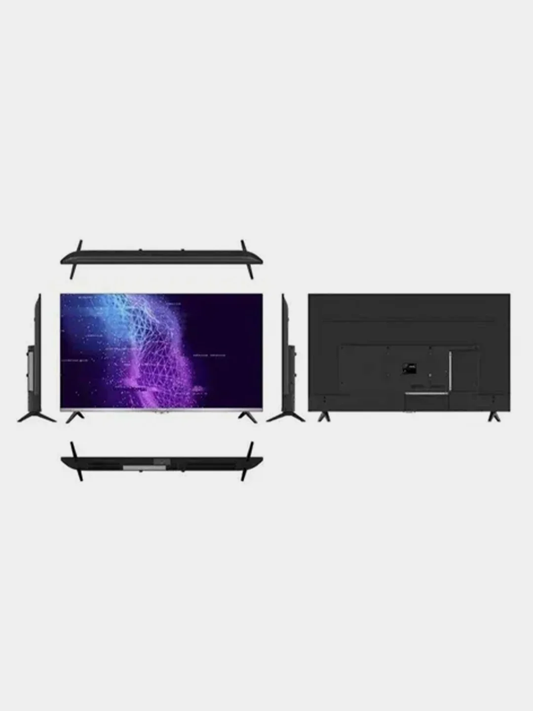 Черный телевизор IRBIS 43U1YDX115FBS2 Smart TV 4K UHD, черный
