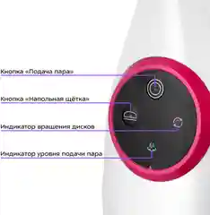 Паровая швабра Kitfort "2 в 1" КТ-1096, 1300 Вт
