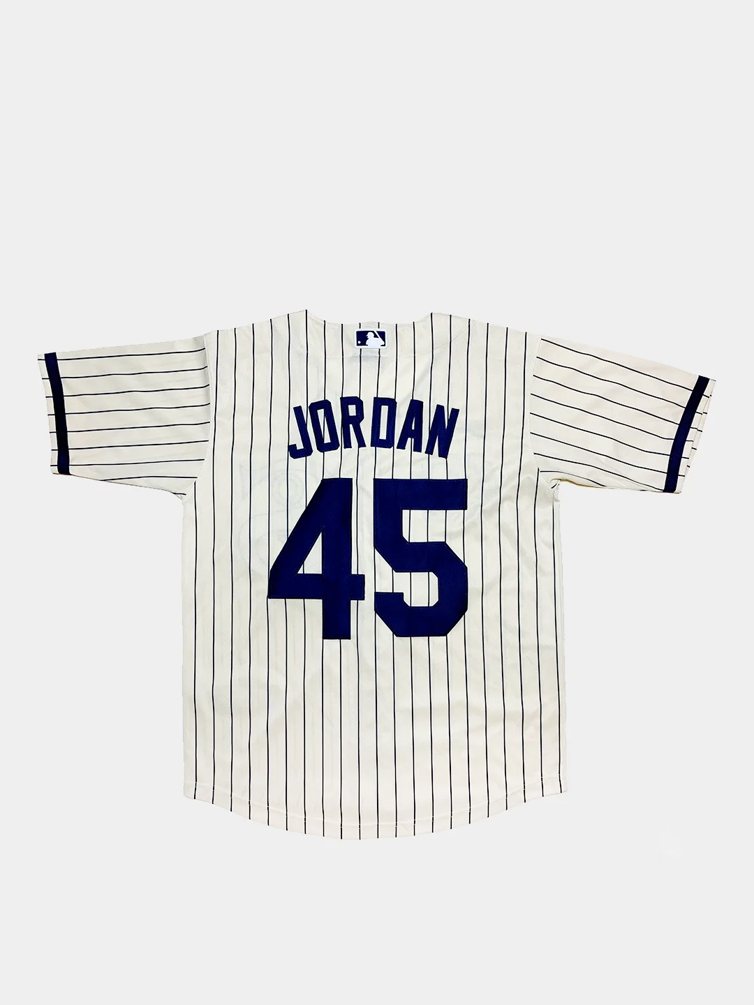 Розовый бейсбольная рубашка с коротким рукавом джерси оверсайз Chicago White Sox №45 JORDAN Nike