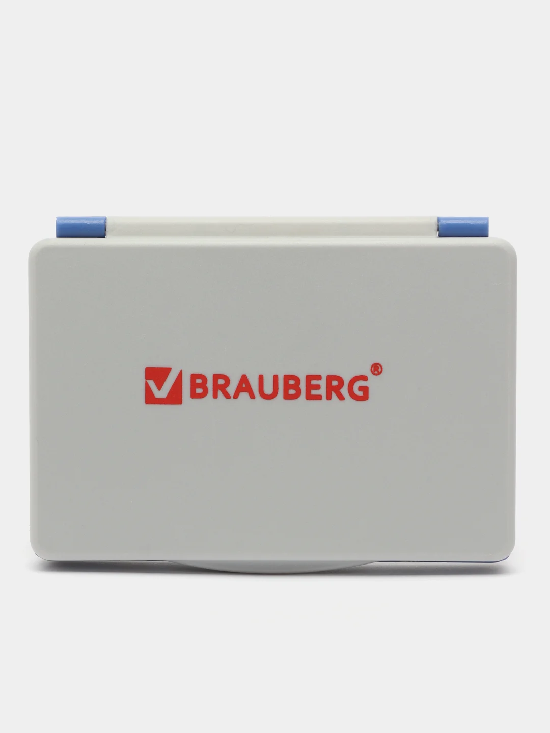 Штемпельная подушка Brauberg, для печати, штампа, 100х80 мм, синяя краска