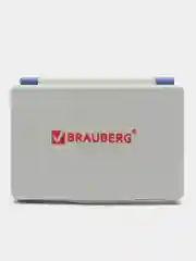 Штемпельная подушка Brauberg, для печати, штампа, 100х80 мм, синяя краска