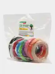 Набор Pla пластика для 3d ручки Brauberg Kids, 3д, 100 метров, 10 цветов х 10 м