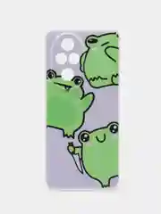 Лавандовый силиконовый чехол на Honor 200 Pro / Хонор 200 Про прозрачный, с принтом, защита камеры
