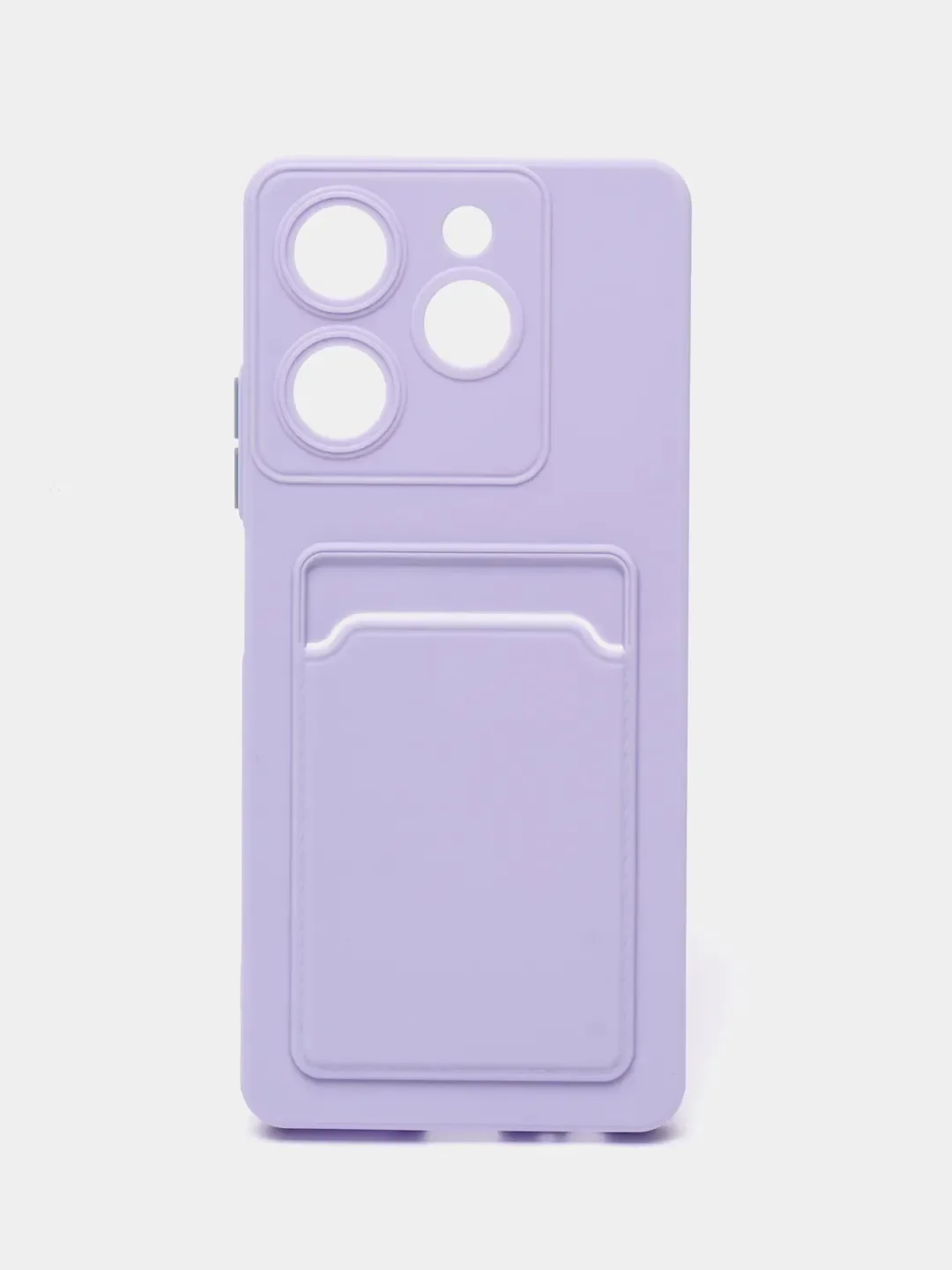 Лавандовый чехол на Tecno Spark 20 Pro / 20S Pro (Техно Спарк 20 Про/20S Про) с карманом для карт