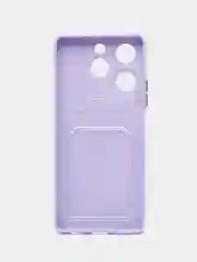 Лавандовый чехол на Tecno Spark 20 Pro / 20S Pro (Техно Спарк 20 Про/20S Про) с карманом для карт