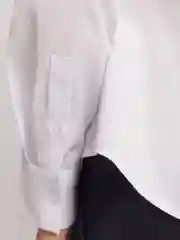 Белый женская рубашка с длинным рукавом