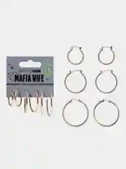 Серьги-кольца Beauty Bomb "Mafia wife", золотые