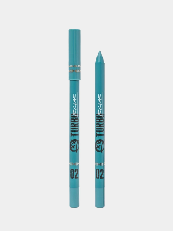 Карандаш для глаз гелевый Beauty Bomb Turbo, 02 Blue бирюзовый с матовым финишем, 1,3 г