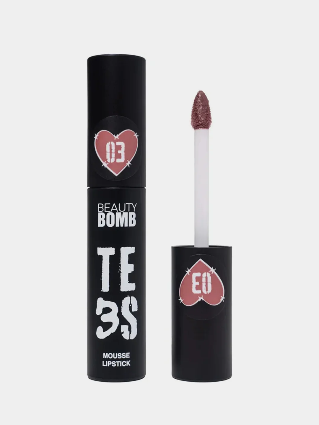 Муссовая помада для губ Beauty Bomb Te3s, 03 Money Maker темный коричневый, 3 г