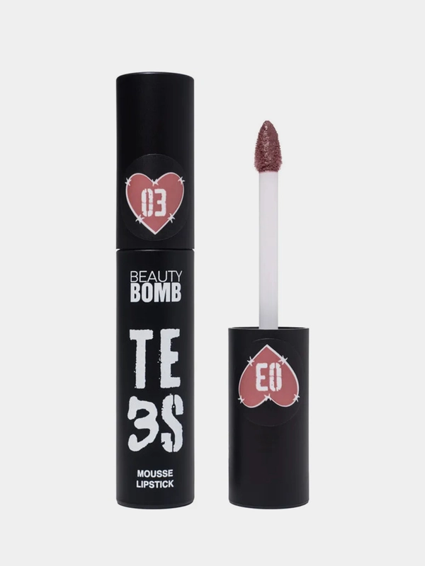 Муссовая помада для губ Beauty Bomb Te3s, 03 Money Maker темный коричневый, 3 г