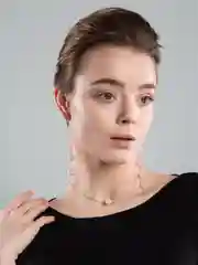 Длинные серьги асимметричные с кварцем