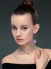 Длинные серьги с аметистом