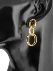 Серьги золотые цепочки