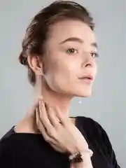 Серьги с мадагаскарским розовым кварцем