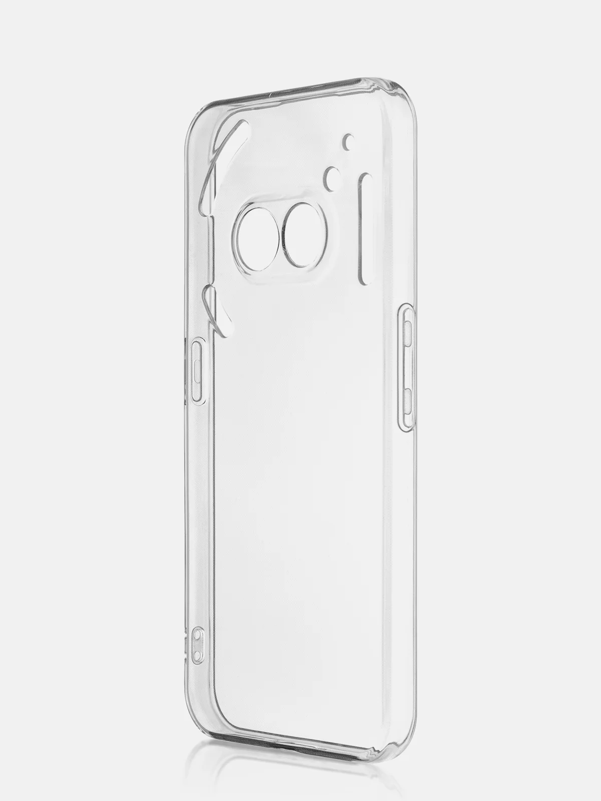 Прозрачный чехол для Nothing Phone (2a), (2a) Plus силиконовый ROSCO прозрачный, бортик- защита камер