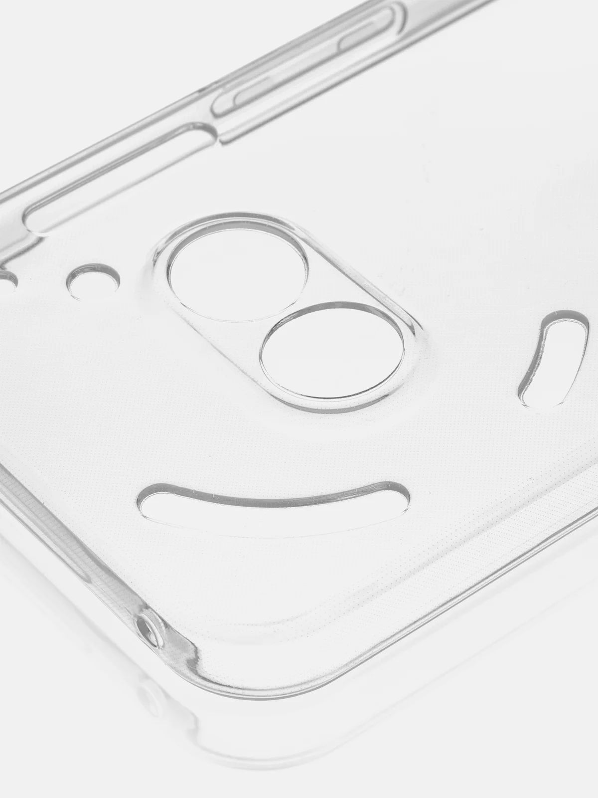Прозрачный чехол для Nothing Phone (2a), (2a) Plus силиконовый ROSCO прозрачный, бортик- защита камер