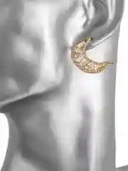 Асимметричные серьги Полумесяц и Звезды