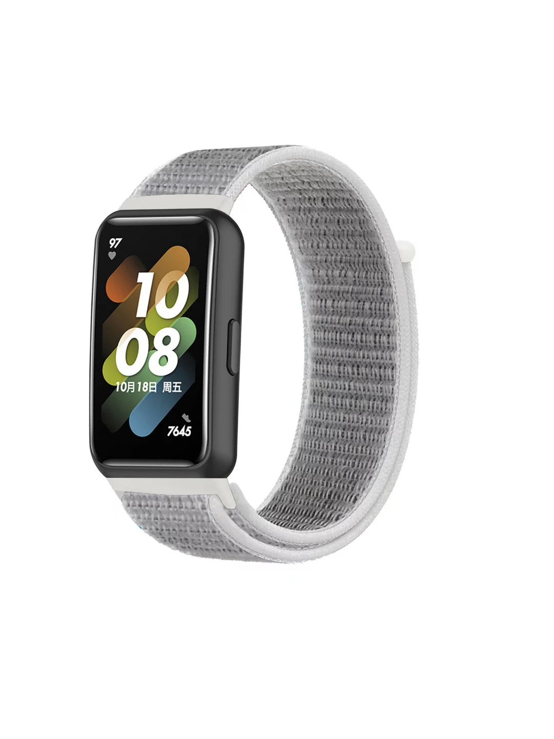 Серебряный нейлоновый ремешок для Huawei Honor Band 7