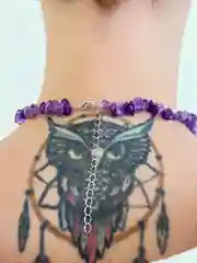 Чокер с аметистом