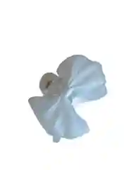 Белый бант на заколке крабик