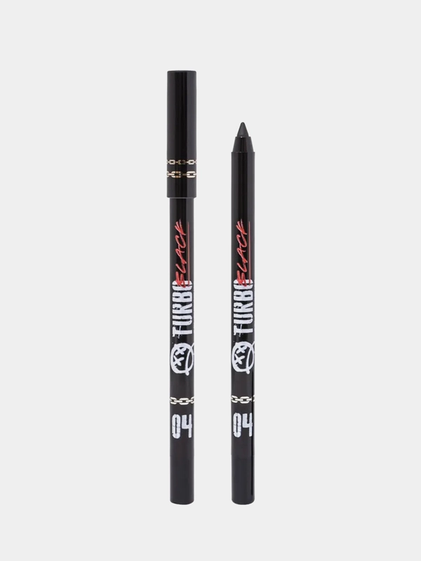Карандаш для глаз гелевый Beauty Bomb "Turbo", 04 Black-черный, с матовым финишем, 1.3 г