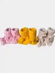Пинетки вязаные для новорожденных