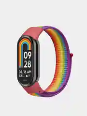 Желтый ремешок нейлоновый на липучке для Xiaomi Mi Band 8 / Mi Band 9