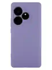 Фиолетовый чехол для Realme GT 6 /  6T / Neo 6 / Neo 6 SE силиконовый BROSCORP матовый/ прозрачный