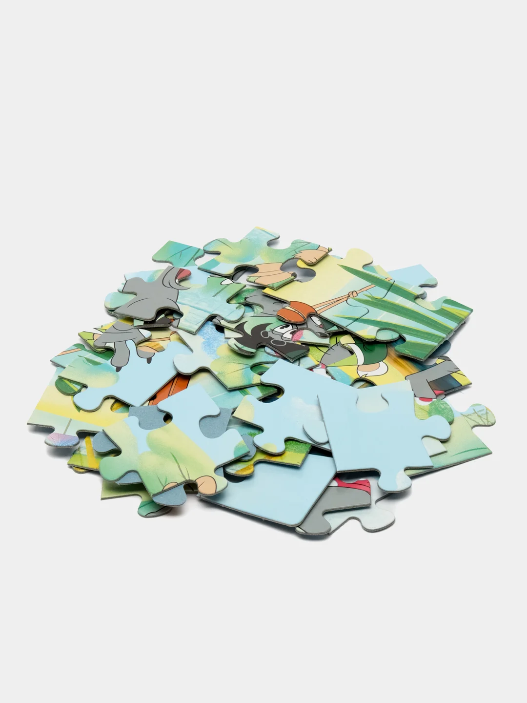 Серый детский макси-пазл, 35 деталей, "Step Puzzle", 330 х 230 мм