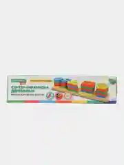 Сортер Brauberg Kids, 665259, для малышей, пирамидка, 5 фигур, развивающие игрушки, дерево