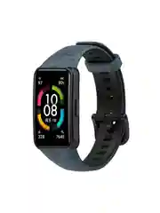 Синий силиконовый ремешок для Honor / Huawei Band 6, камуфляж, с принтом Nike Найк