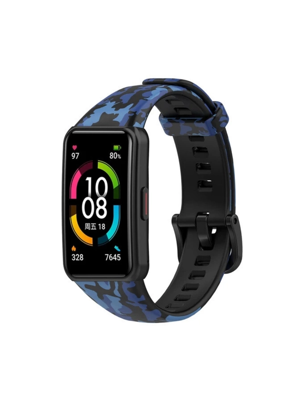 Силиконовый ремешок для Honor / Huawei Band 6, камуфляж, с принтом Nike Найк