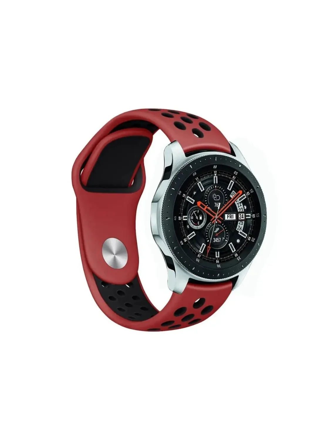 Красный спортивный ремешок для Xiaomi Amazfit Bip / GTR 42 мм / GTS / Samsung Gear S2