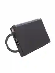 Черный чехол-книжка MagSafe для Samsung Galaxy S24, S24+, S24 Ultra из экокожи BROSCORP с кольцом
