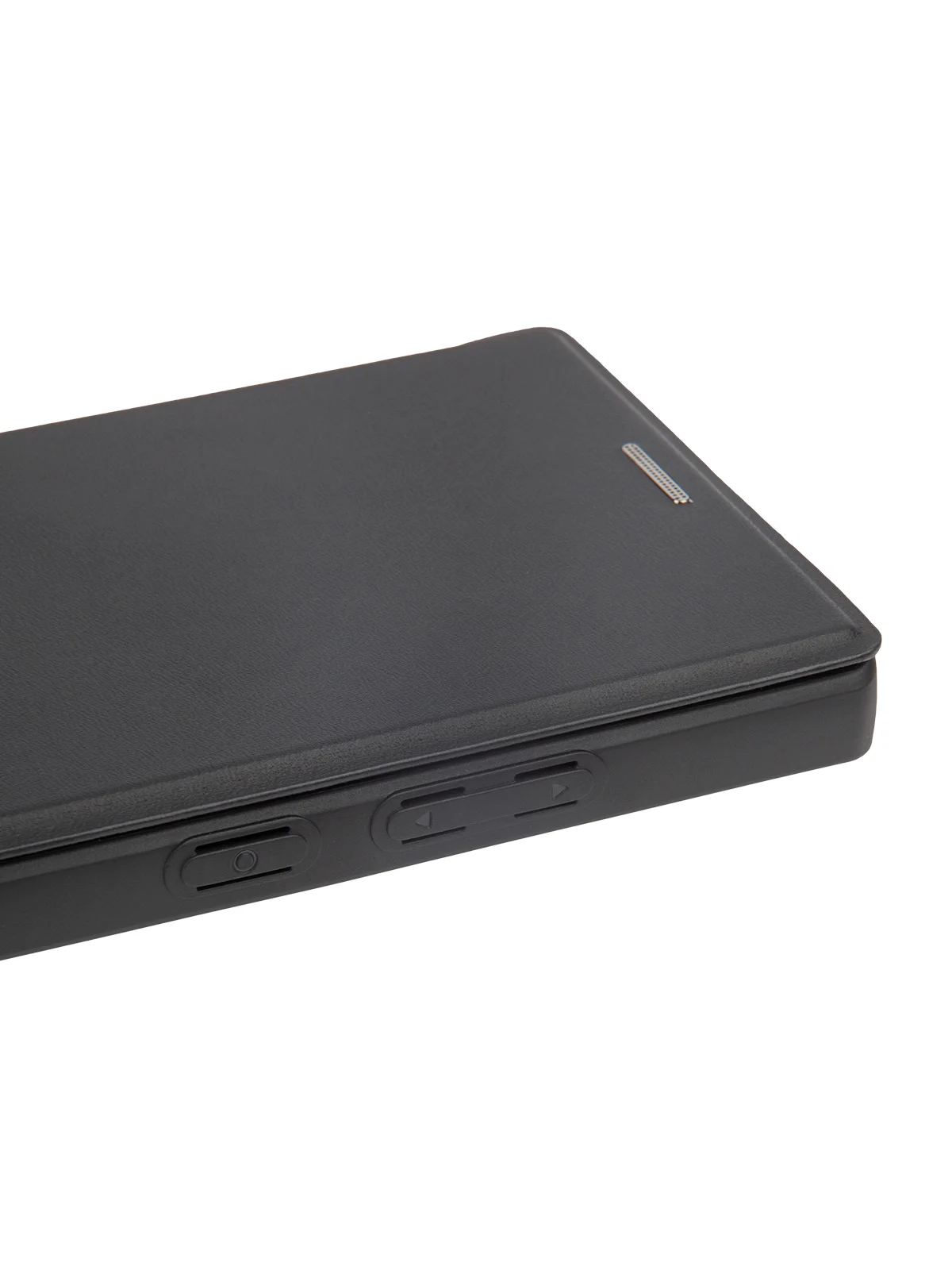 Черный чехол-книжка MagSafe для Samsung Galaxy S24, S24+, S24 Ultra из экокожи BROSCORP с кольцом