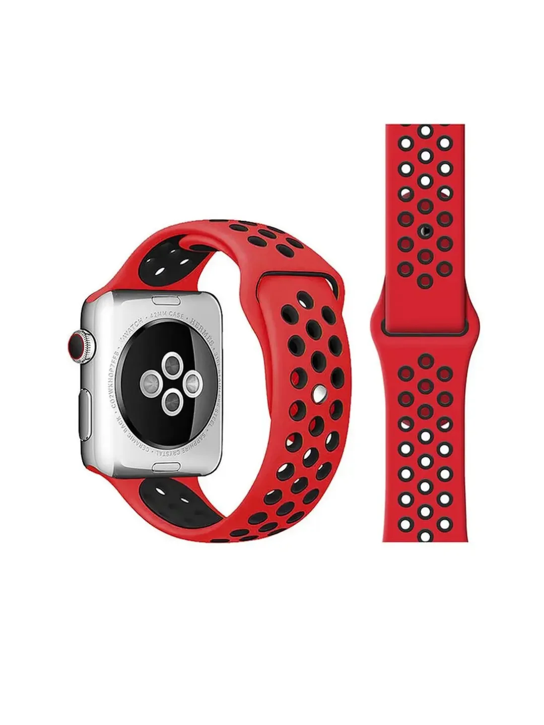 Багровый спортивный ремешок для Xiaomi Amazfit Bip / GTR 42 мм / GTS / Samsung Gear S2