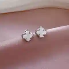 Серьги клевер/серьги гвоздики