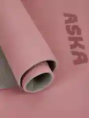 Розовый коврик для йоги и фитнеса ASKA, нескользящий TPE